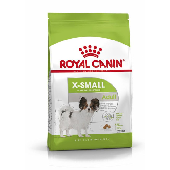 Royal Canin X-Small Adult – Hrană Uscată pentru Câini Adulți de Talie Foarte Mică – 500 g